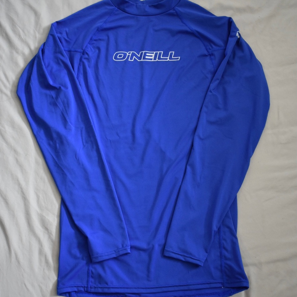 O'Neill Shirt Mens 2XL Elastane Blue Long Sleeve Pullover Swim Surf 50+UV